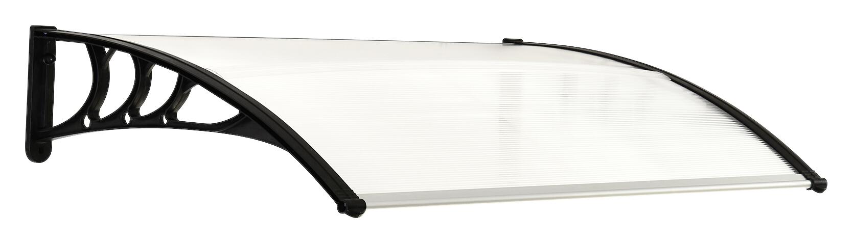 Outsunny Haustürvordach transparent B/H/L: ca. 80x23x100 cm ca. 2,5 kg