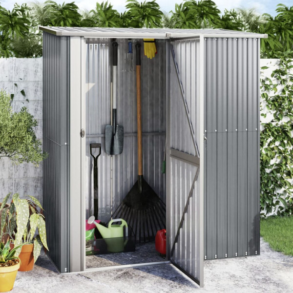 vidaXL Geräteschuppen grau B/H: ca. 180,5x209,5 cm