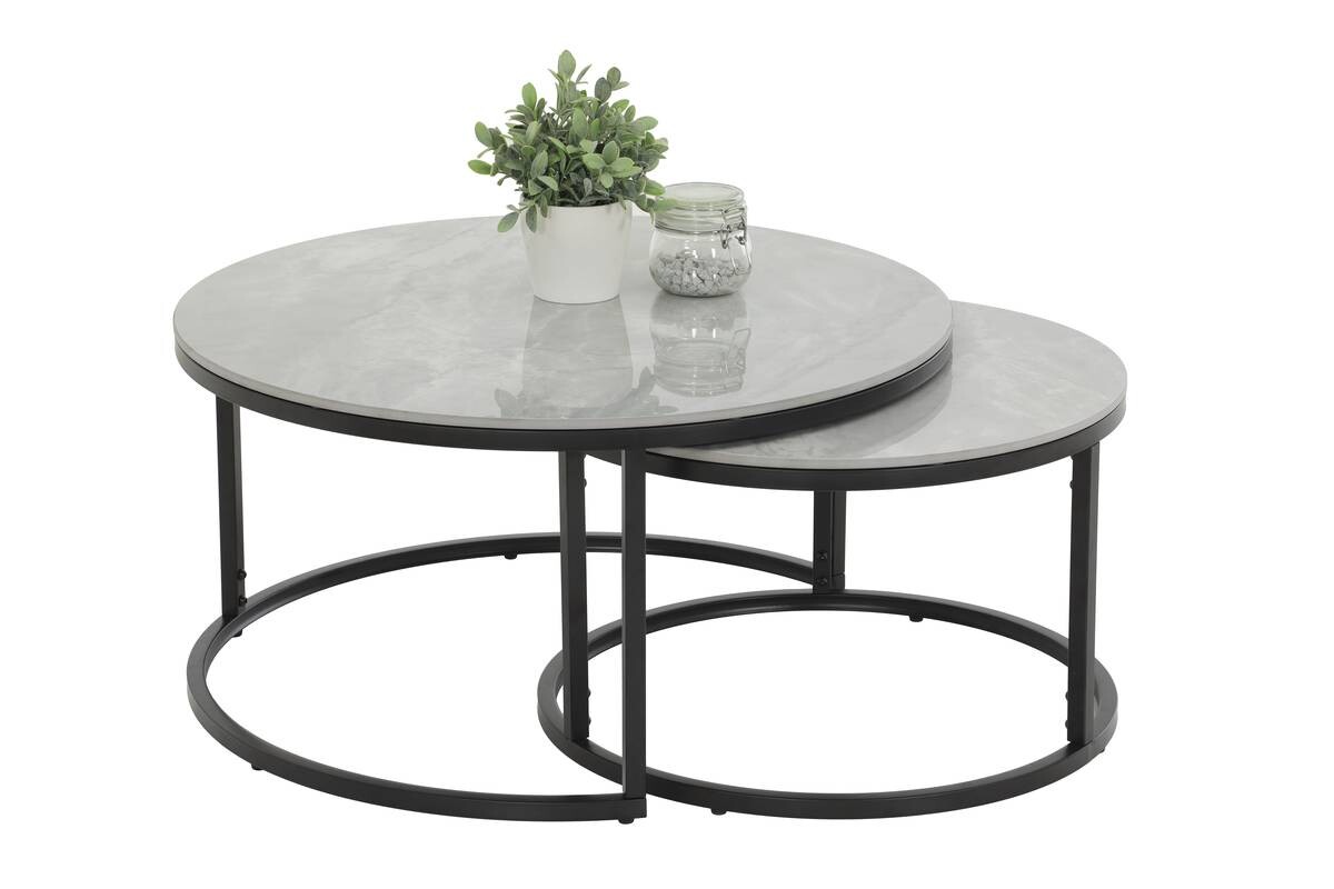 Couchtisch Luis grau Marmor Stein