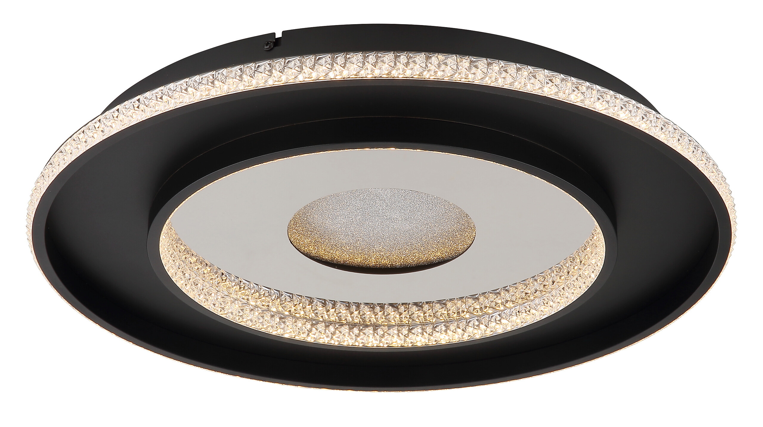 GLOBO Deckenleuchte klar mattschwarz Aluminium Metall H/D: ca. 6x52,5 cm 1 Brennstellen