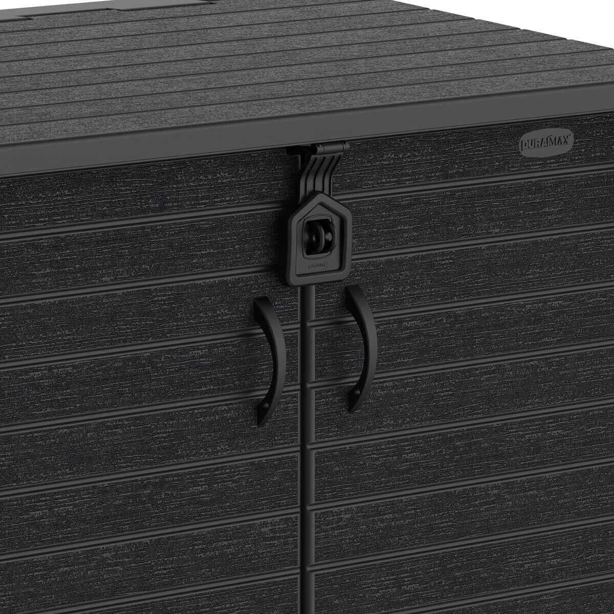 VCM Mülltonnenbox 2er StoreAway grau Kunststoff B/H/L: ca. 130x110x474 cm