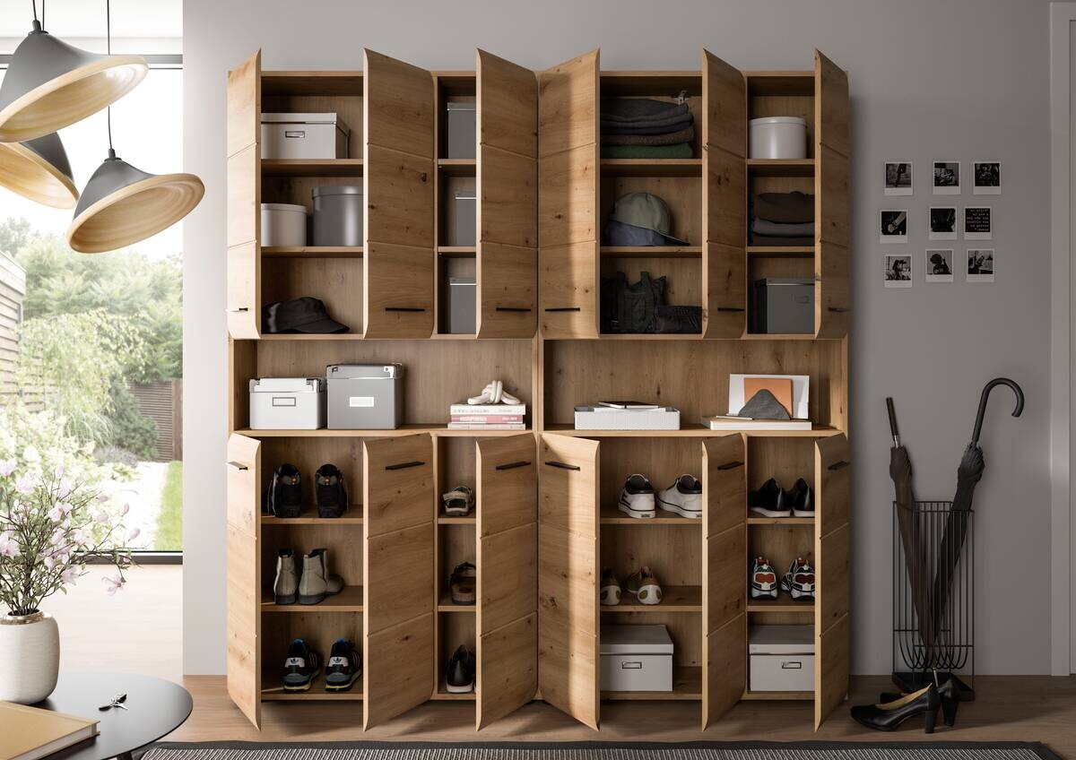 Badezimmer-Set Ice Artisan Oak Nachbildung B/H/T: ca. 180x185x30 cm