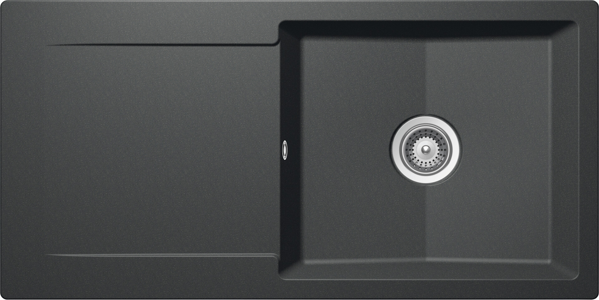 SCHOCK Einbauspüle EPUD100LA RCA Cristalite B/H/T: ca. 100x18,1x50 cm