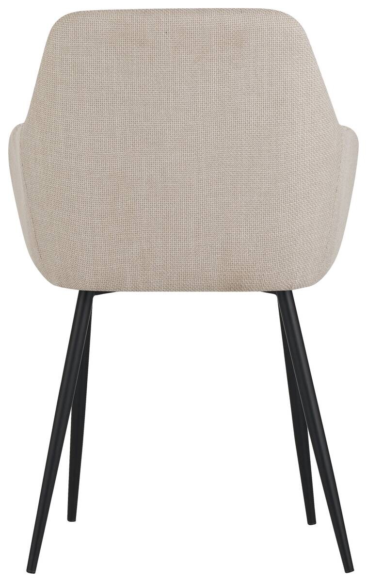 Armlehnstuhl Maria, 2er-Set beige Microfaser Webstoff B/H/T: ca. 55x84x61 cm