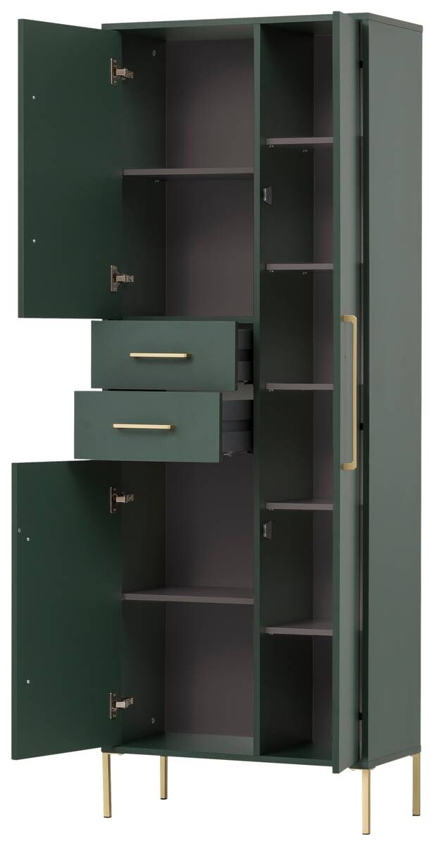 Hochschrank Kent waldgrün B/H/T: ca. 67,1x183,4x33,1 cm