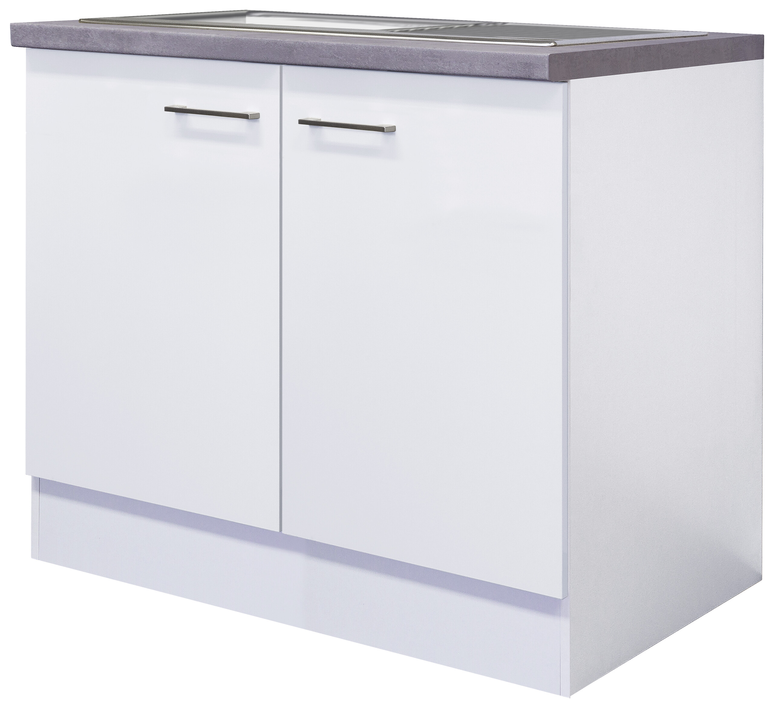 Spülenschrank Vita weiß matt B/H/T: ca. 100x86x60 cm