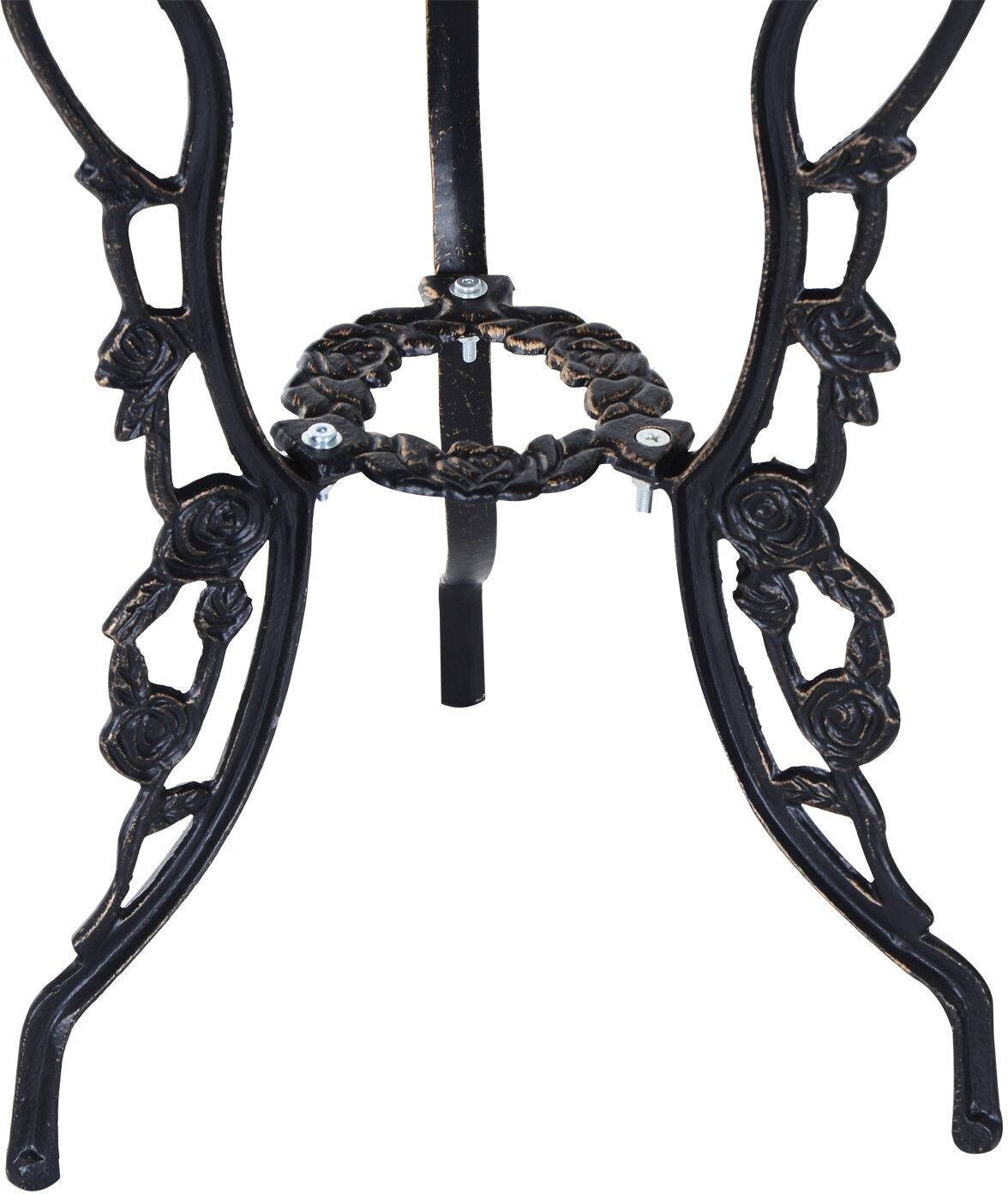 Outsunny Bistro-Set bronze Alu B/H/L: ca. 60x67x60 cm