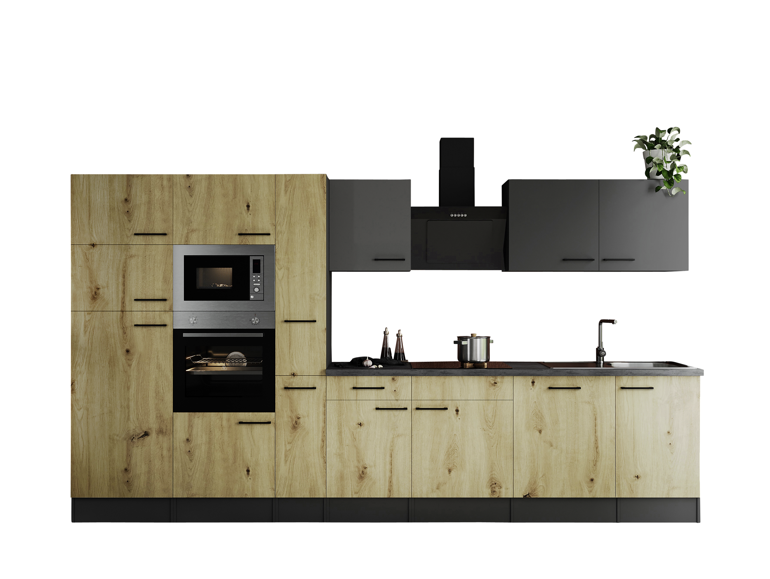 Küchenblock Oliver B/H/T: ca. 370x205x60 cm