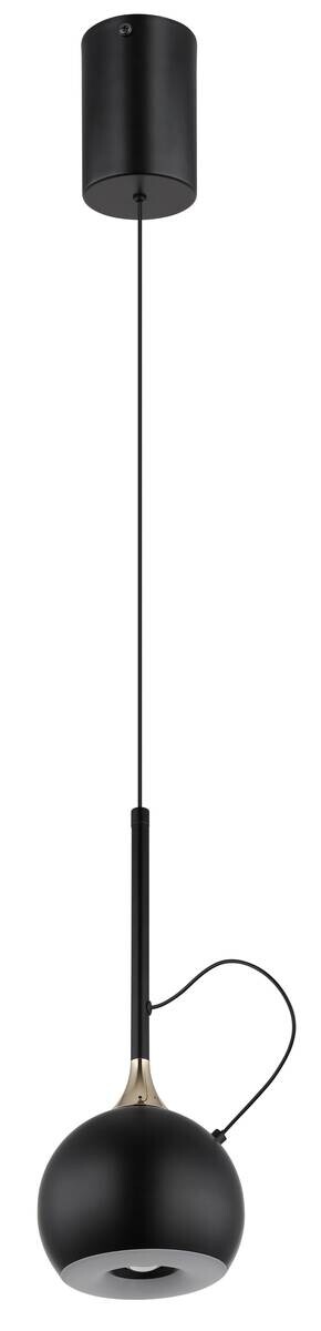 GLOBO Pendelleuchte mattschwarz gold Metall H/D: ca. 150x12 cm 1.0 Brennstellen