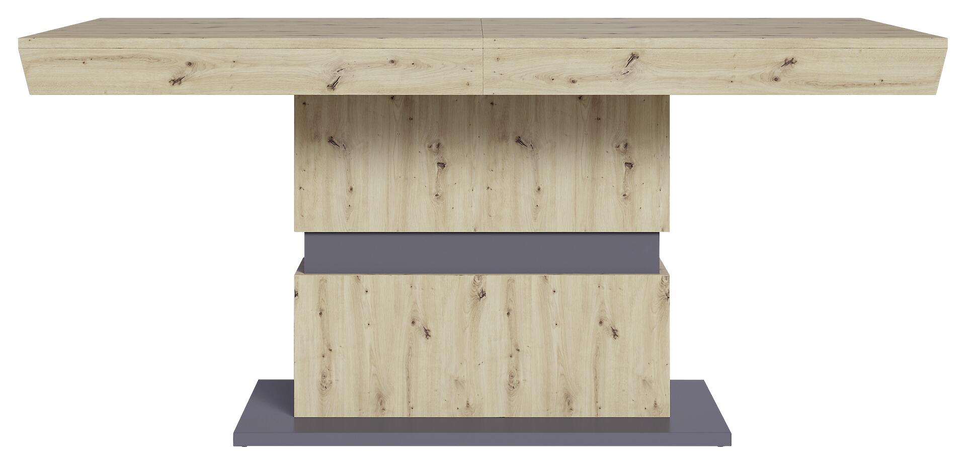 Tisch MATTHEW Eiche Nachbildung anthrazit B/H/T: ca. 160x75x90 cm