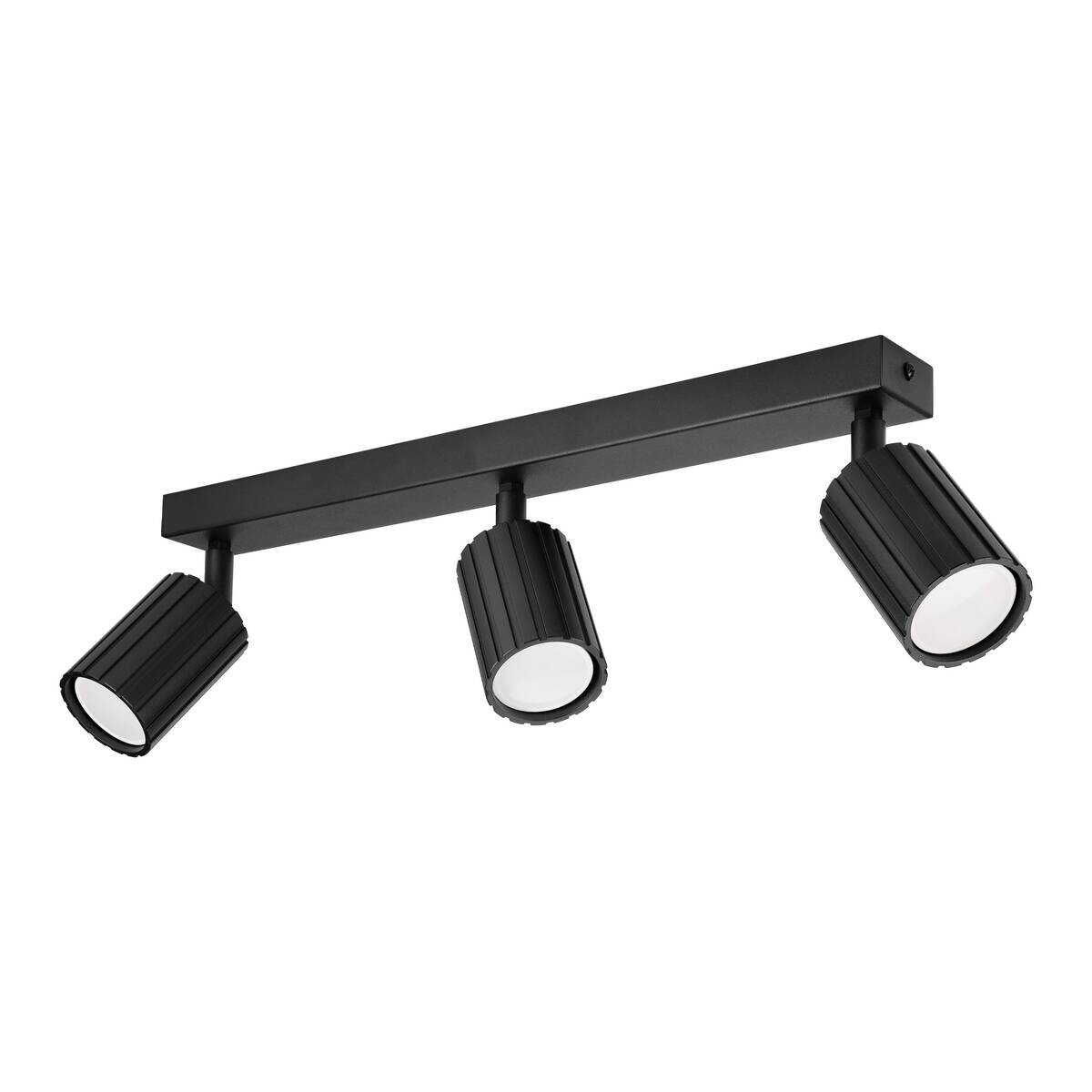 Lamkur Strahler Prisma schwarz Stahl B/H/L: ca. 6,5x16,5x45 cm 3 Brennstellen