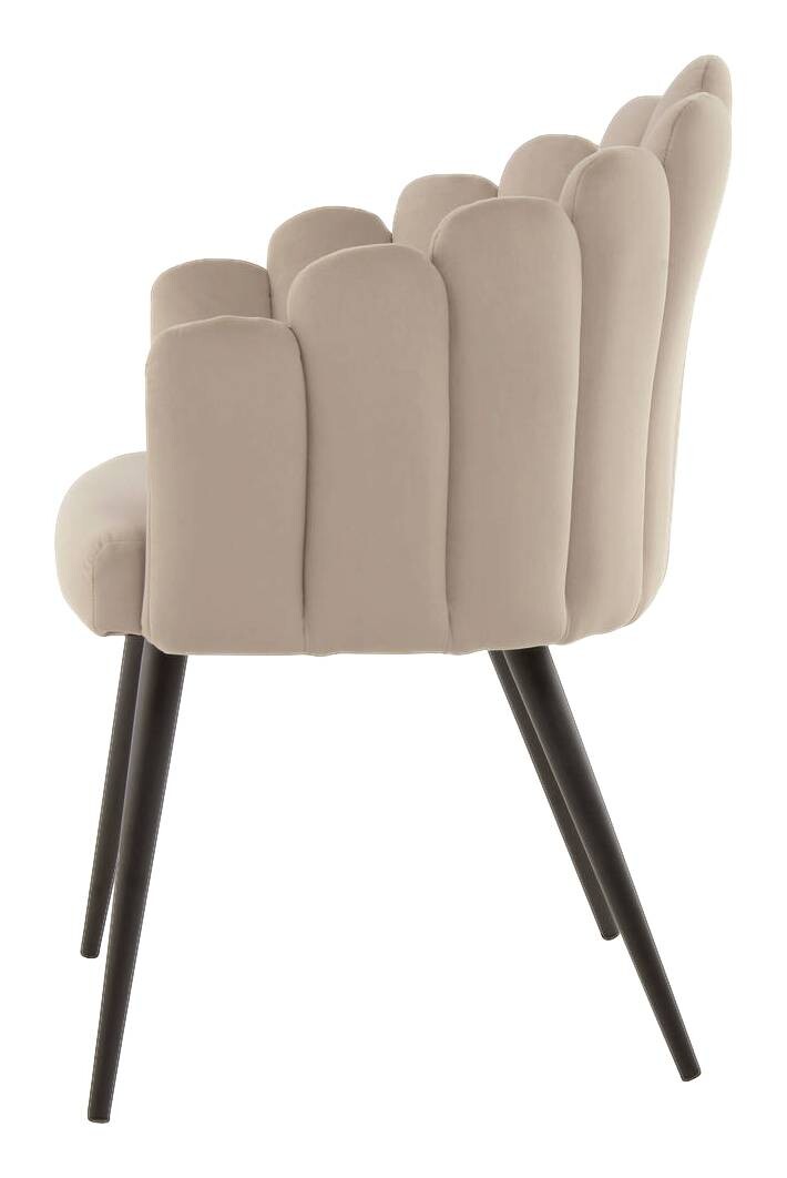 Stuhl Jeane 600 beige Microfaser B/H/T: ca. 61x85x58 cm