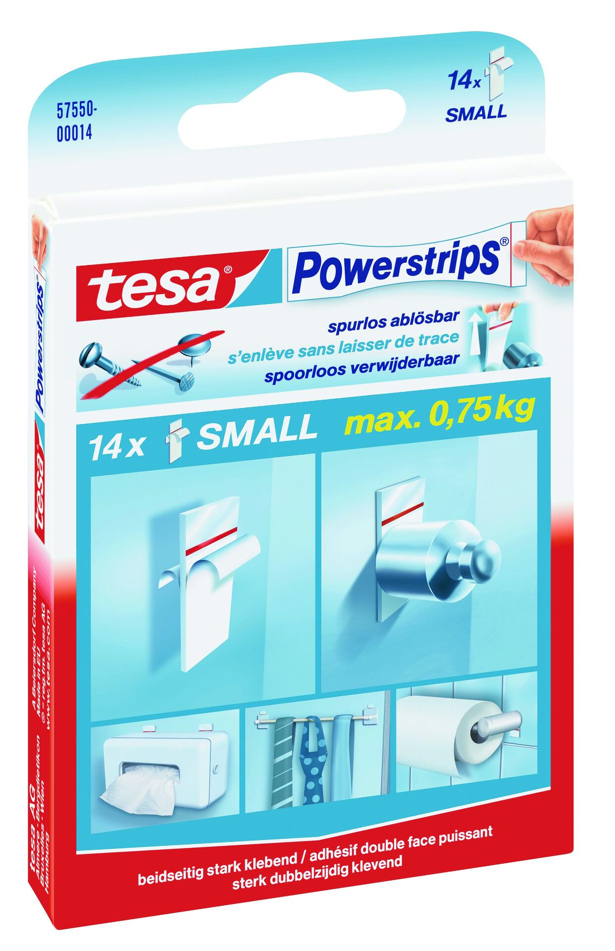 Powerstrips weiß Kunststoff B/H/L: ca. 15x33x0,7 cm