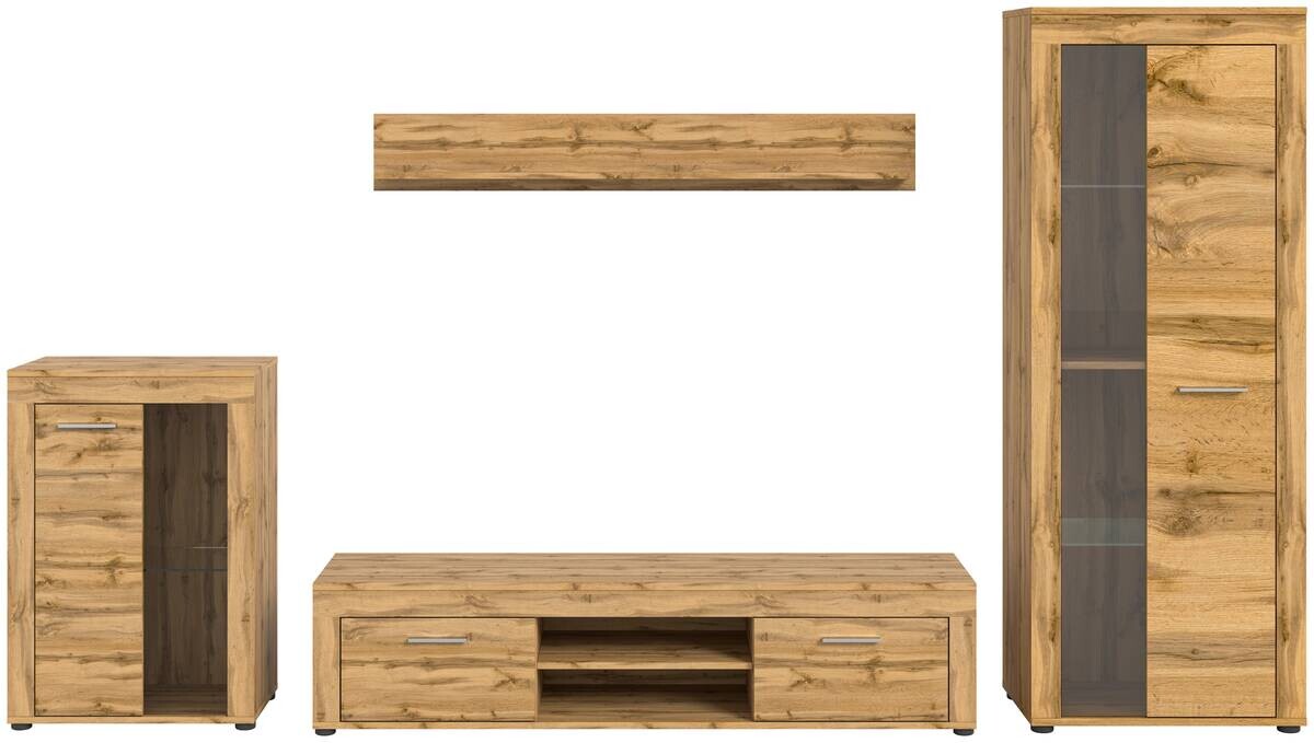 Wohnwand Jam Eiche Wotan Nachbildung B/H/T: ca. 310x169x35 cm