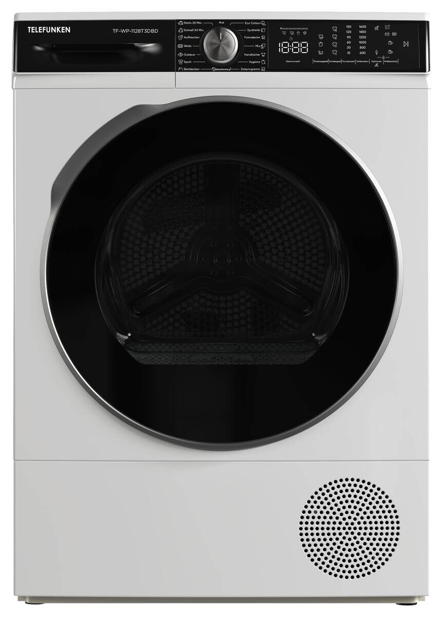 Telefunken Wärmepumpentrockner weiß B/H/T: ca. 59,6x84,5x60,9 cm ca. 8 kg