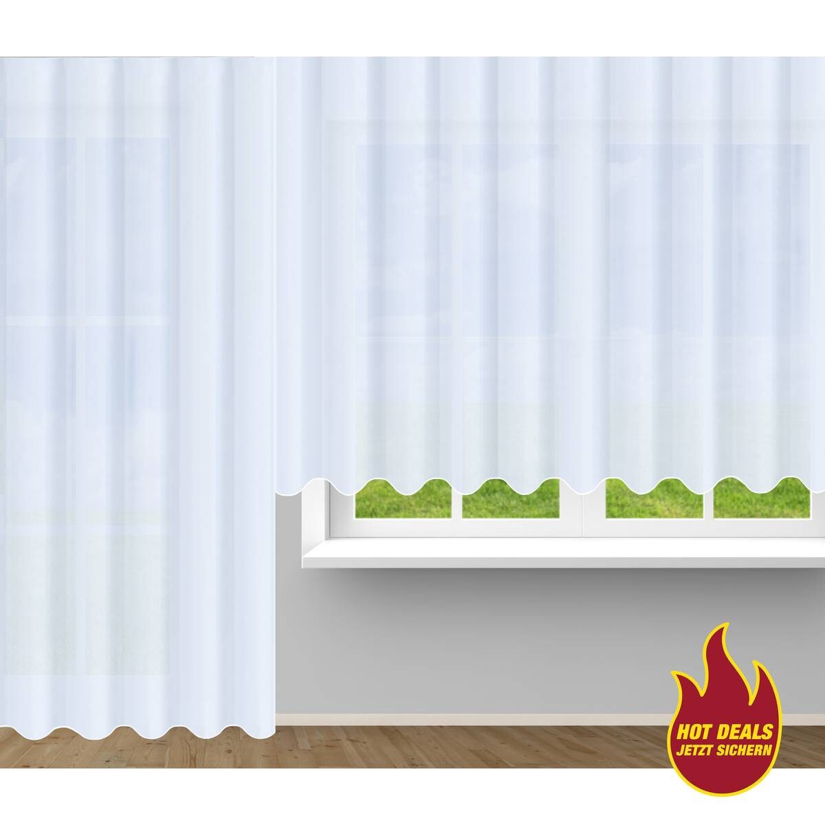 Sensation Fertigstore Stella weiß B/L: ca. 300x245 cm