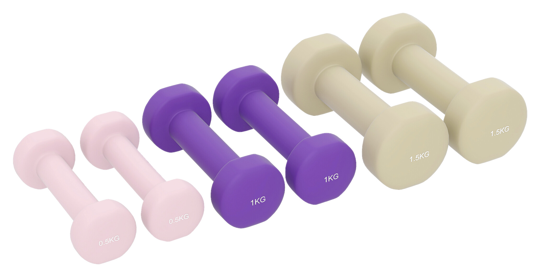 HOMCOM Kurzhanteln kaffee Kunstleder B/H/L: ca. 18x7,5x43 cm