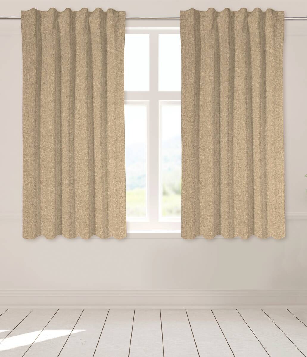 POCOline Kombivorhang Ulrich sand B/L: ca. 135x145 cm