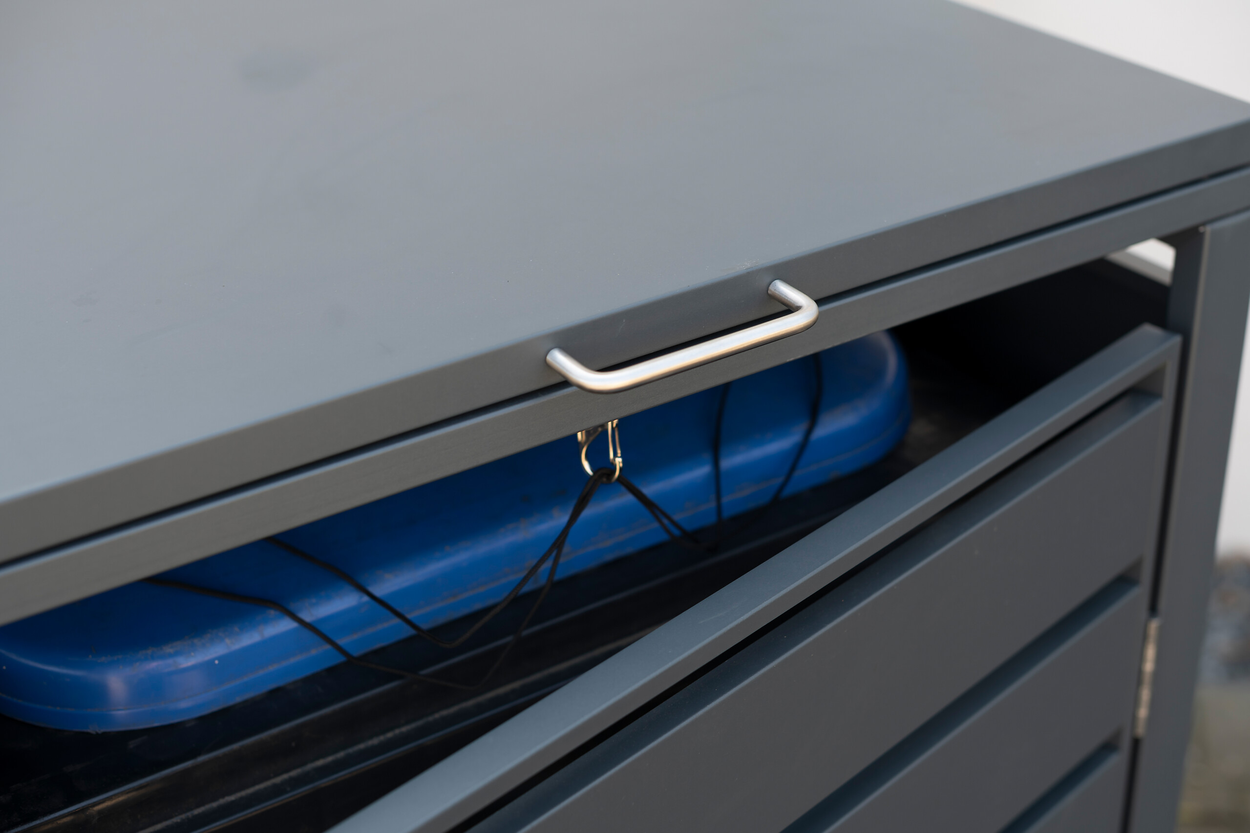 Westmann Mülltonnenbox 1-fach Kubus anthrazit B/H/L: ca. 80x116x60 cm