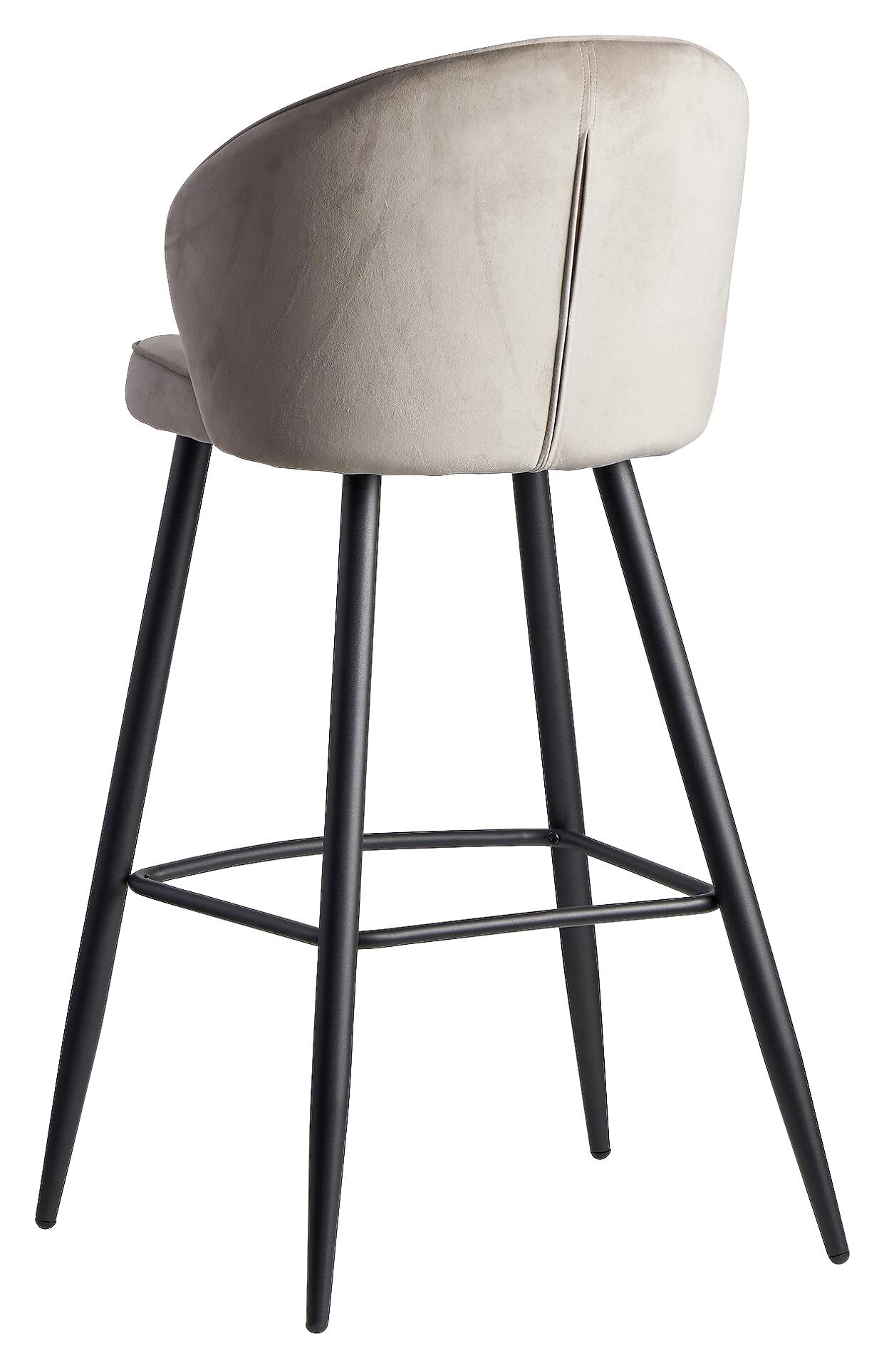 Barhocker beige Stoff B/H/T: ca. 56x102,5x52,5 cm