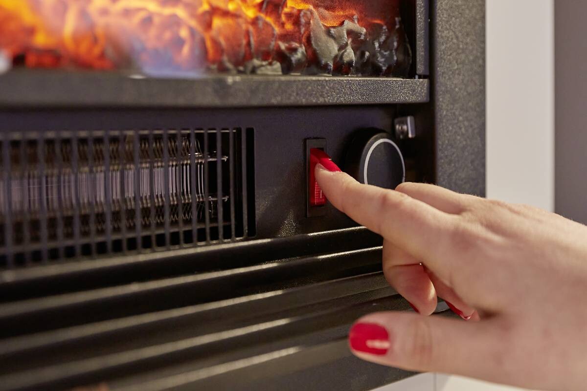 CLASSIC FIRE Elektrischer-Kamin 871125200410 weiß schwarz Glas Metall B/H/T: ca. 70x71x22 cm ca. 1800 W