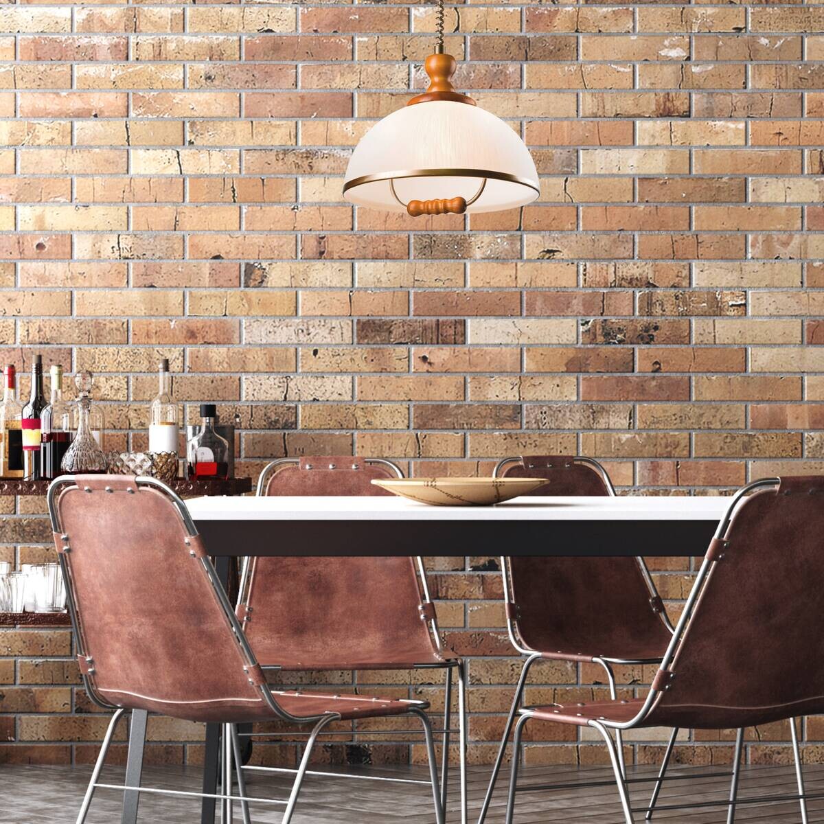 Lamkur Deckenleuchte Ramona weiß Glas B/H/L: ca. 30x64x30 cm E27 1 Brennstellen