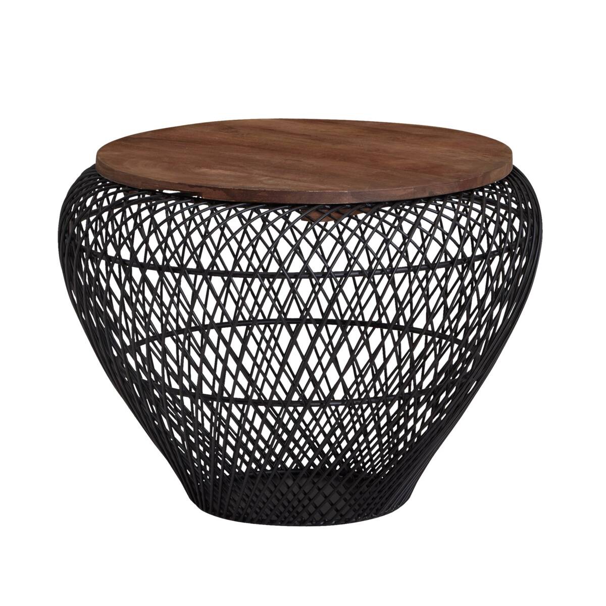 Wohnling Couchtisch schwarz B/H/T: ca. 60x45x60 cm