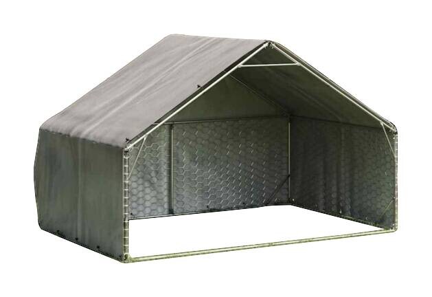 vidaXL Outdoor-Hundezwinger silber Stahl