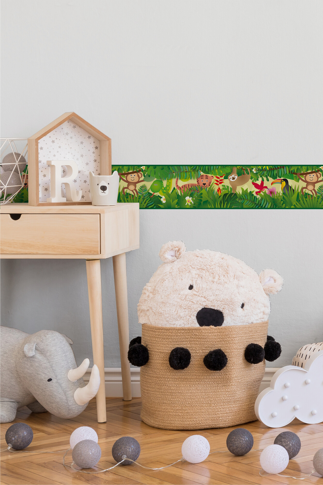 A.S.Creation Bordüre bunt gelb B/H/D: ca. 15,5x500x5,7 cm