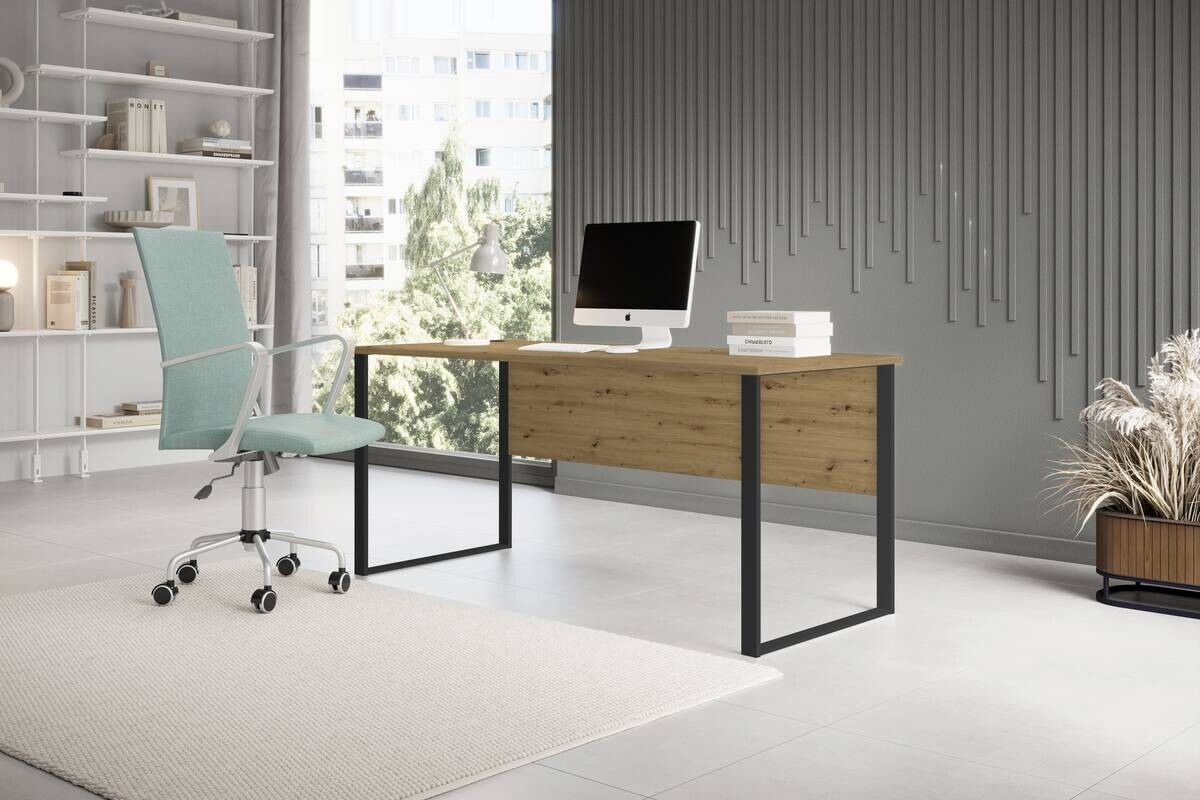 Schreibtisch Amanda Eiche Artisan Nachbildung B/H/T: ca. 170x77x73 cm