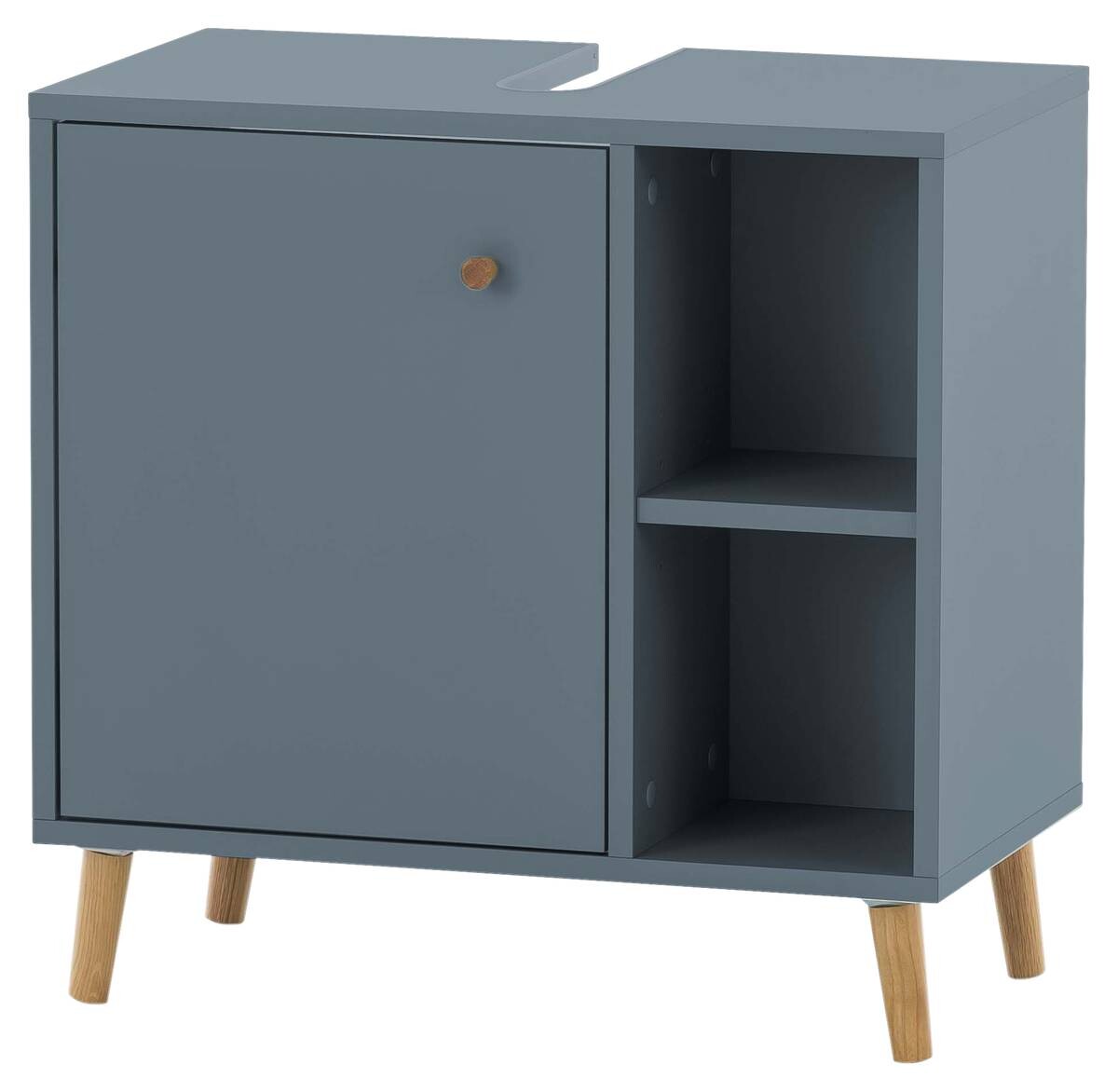 Waschbeckenunterschrank Bjarne Fjordblau B/H/T: ca. 60,2x59,3x33 cm Waschbeckenunterschrank Bjarne Fjordblau B/H/T: ca. 60,2x59,3x33 cm