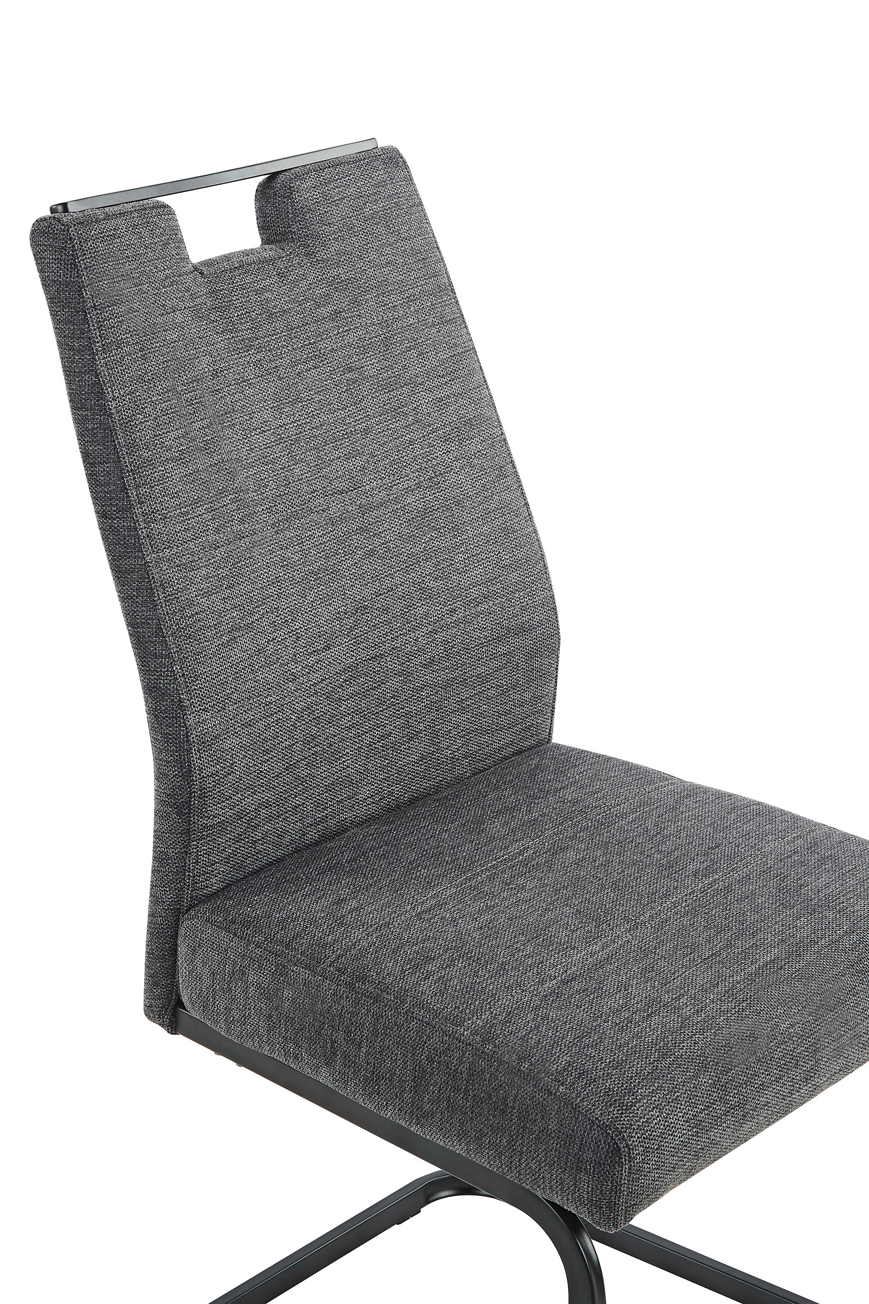 Schwingstuhl Kerstin II anthrazit Webstoff B/H/T: ca. 47x100x65 cm