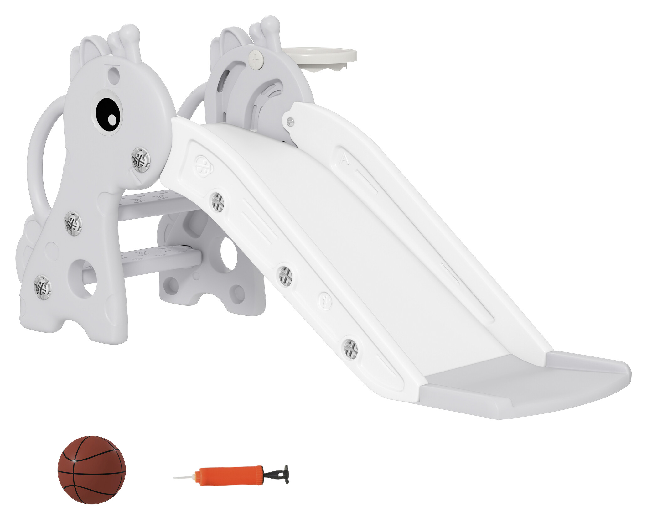 AIYAPLAY Kinderrutsche grau B/H/L: ca. 51,5x52x106 cm