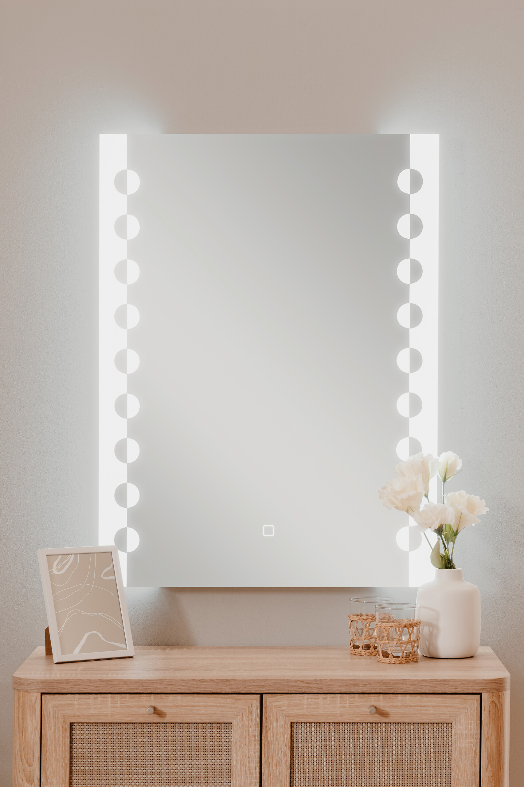 Lichtspiegel Boston B/H/T: ca. 60x80x3 cm