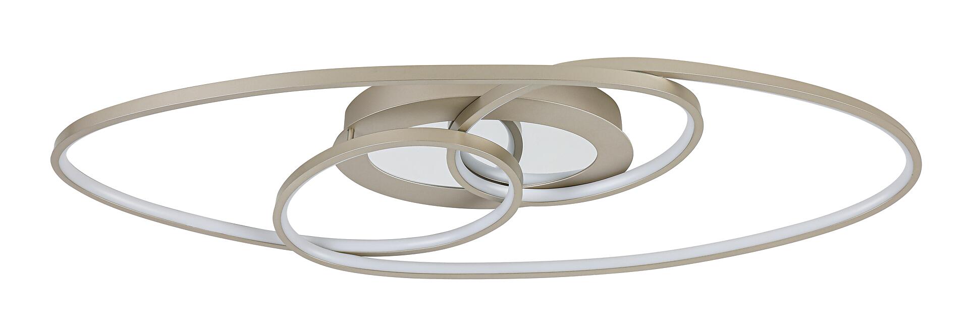 Nolo LED-Deckenleuchte Flow champagner Metall B/H/L: ca. 30x7,5x85 cm