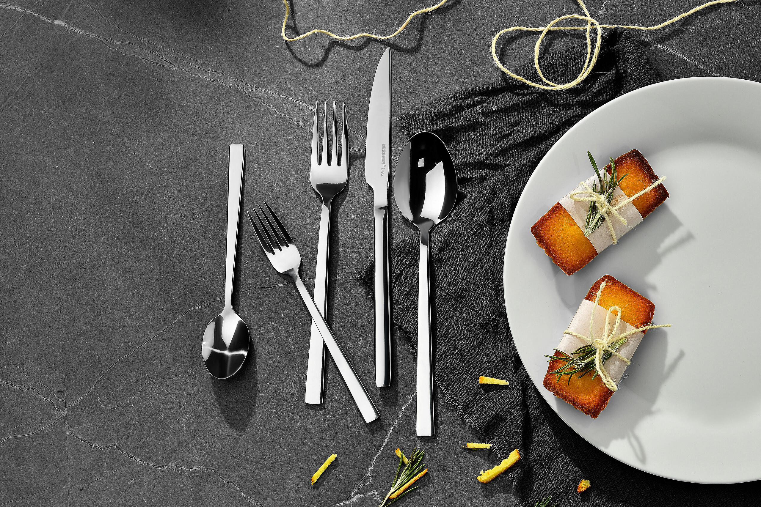 BERGNER Besteckset SOFIA silber Edelstahl 60 tlg.