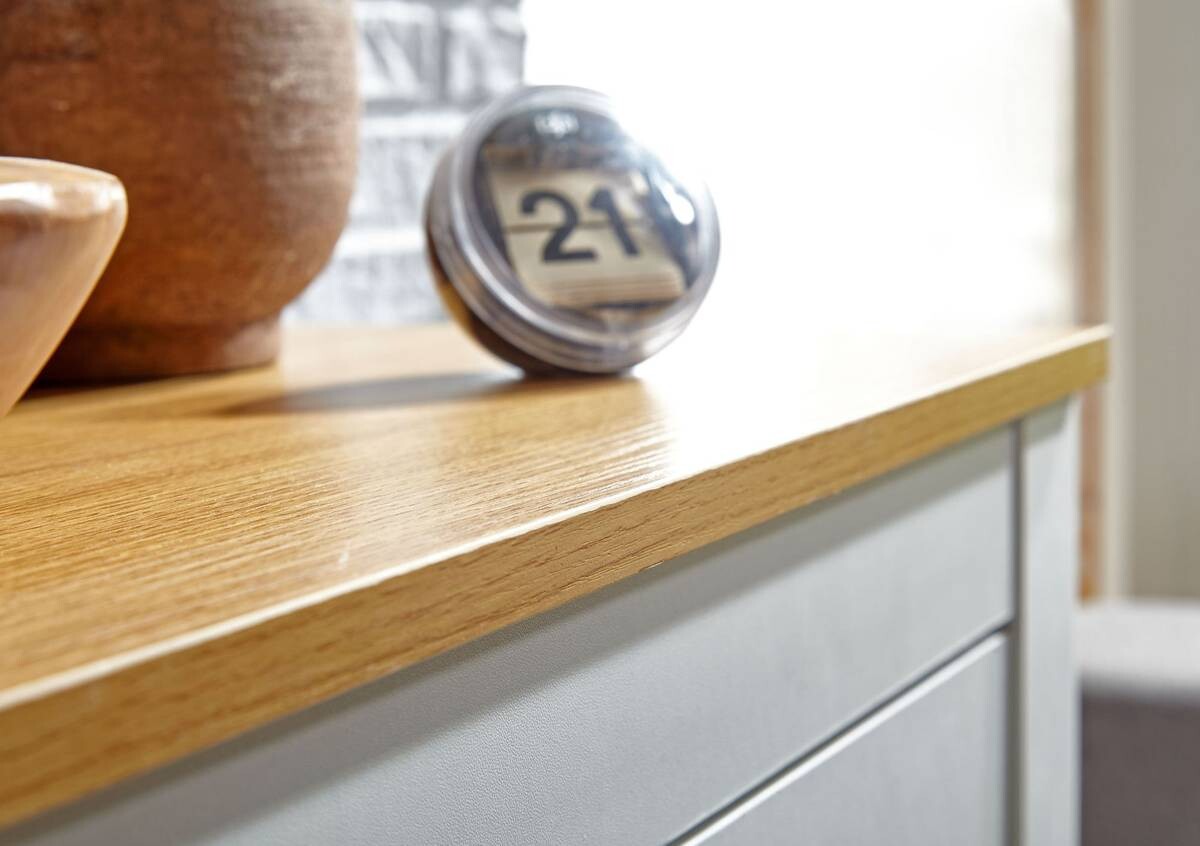 Sideboard weiß natur B/H/T: ca. 79x81x35 cm