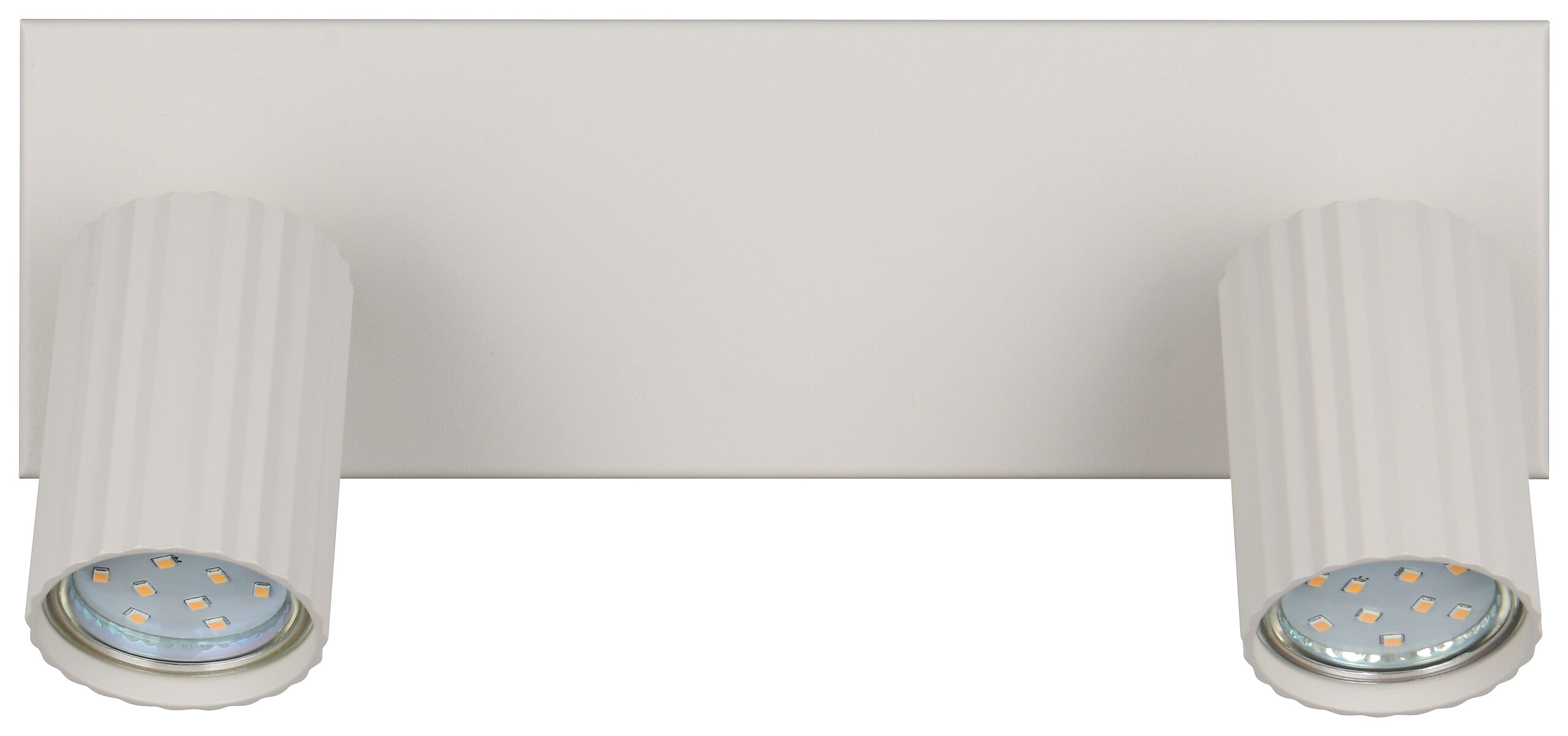 Reality Leuchten Spots Soka grau Metall B/H/L: ca. 30x14,5x9 cm GU10 2 Brennstellen