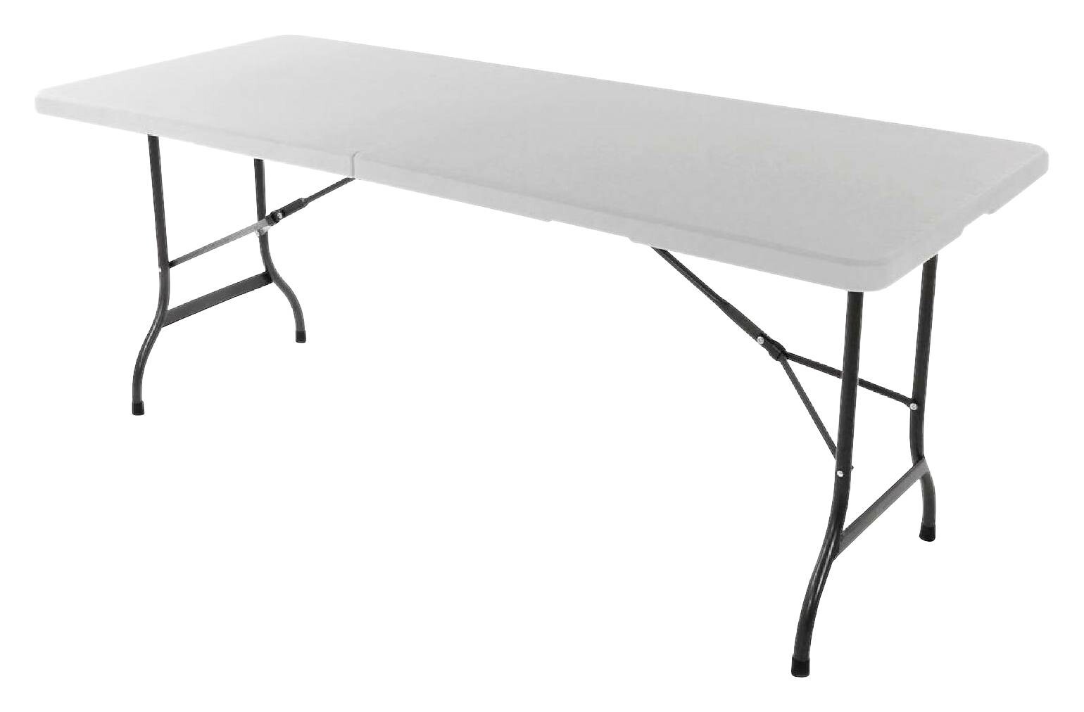 VCM Klapptisch weiß Kunststoff B/H/T: ca. 72x74x180 cm