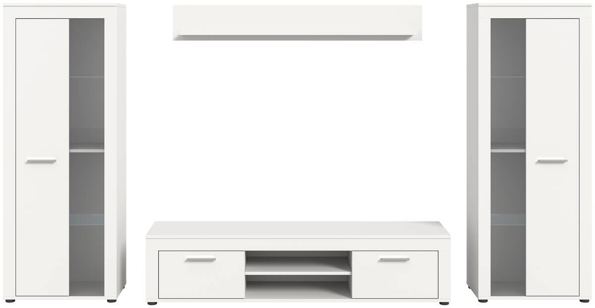 Wohnwand Jam weiß B/H/T: ca. 310x159x35 cm