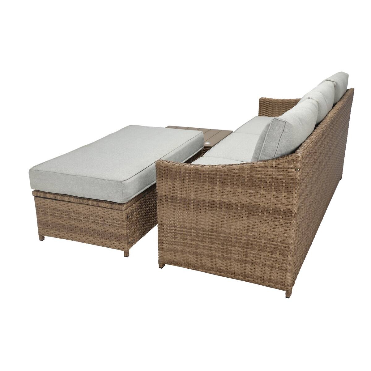 POCOline Gartensitzgruppe Anna braun Stahl