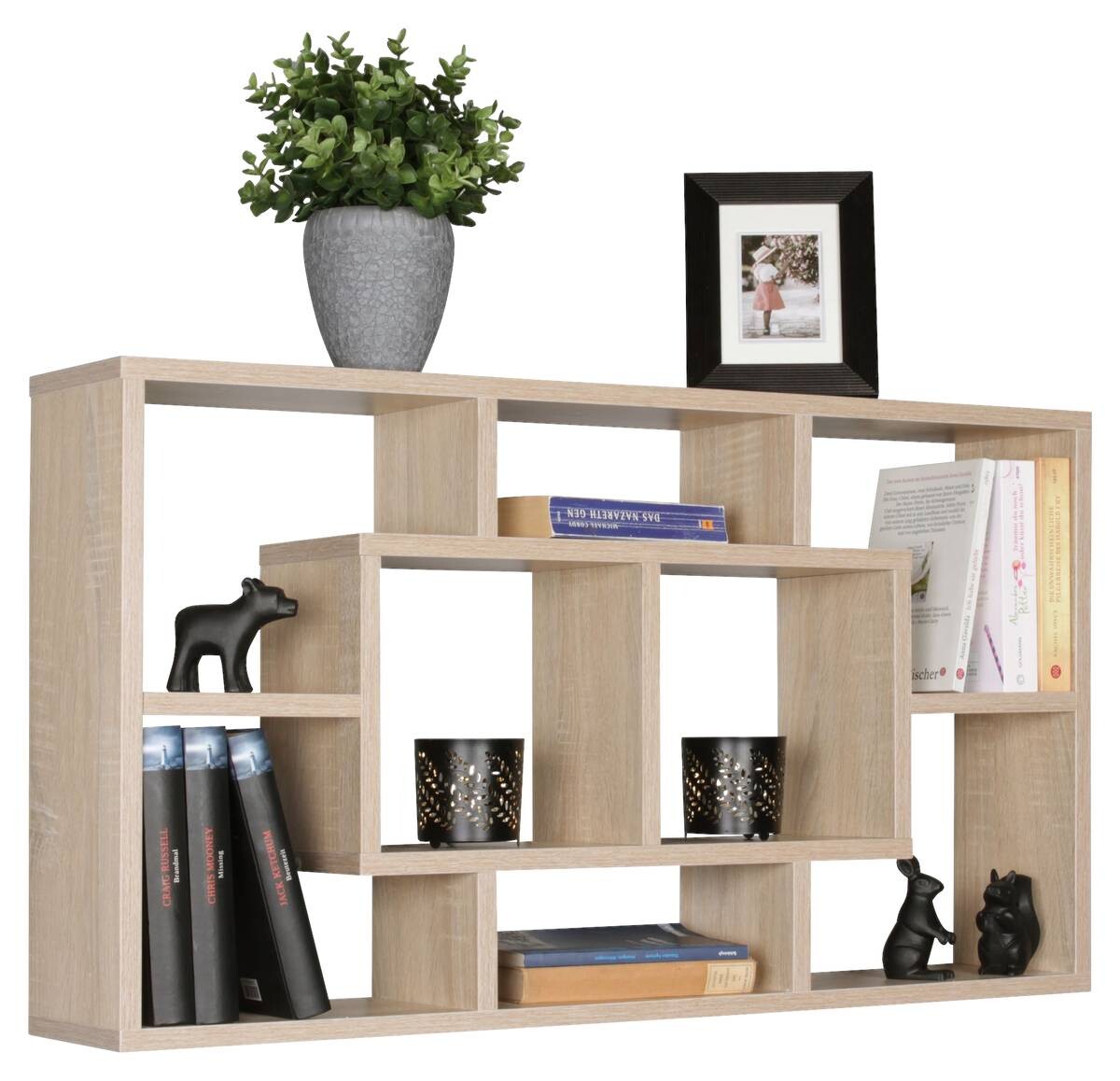 Wandregal Eiche Sonoma Nachbildung B/H/T: ca. 85x47,5x16 cm
