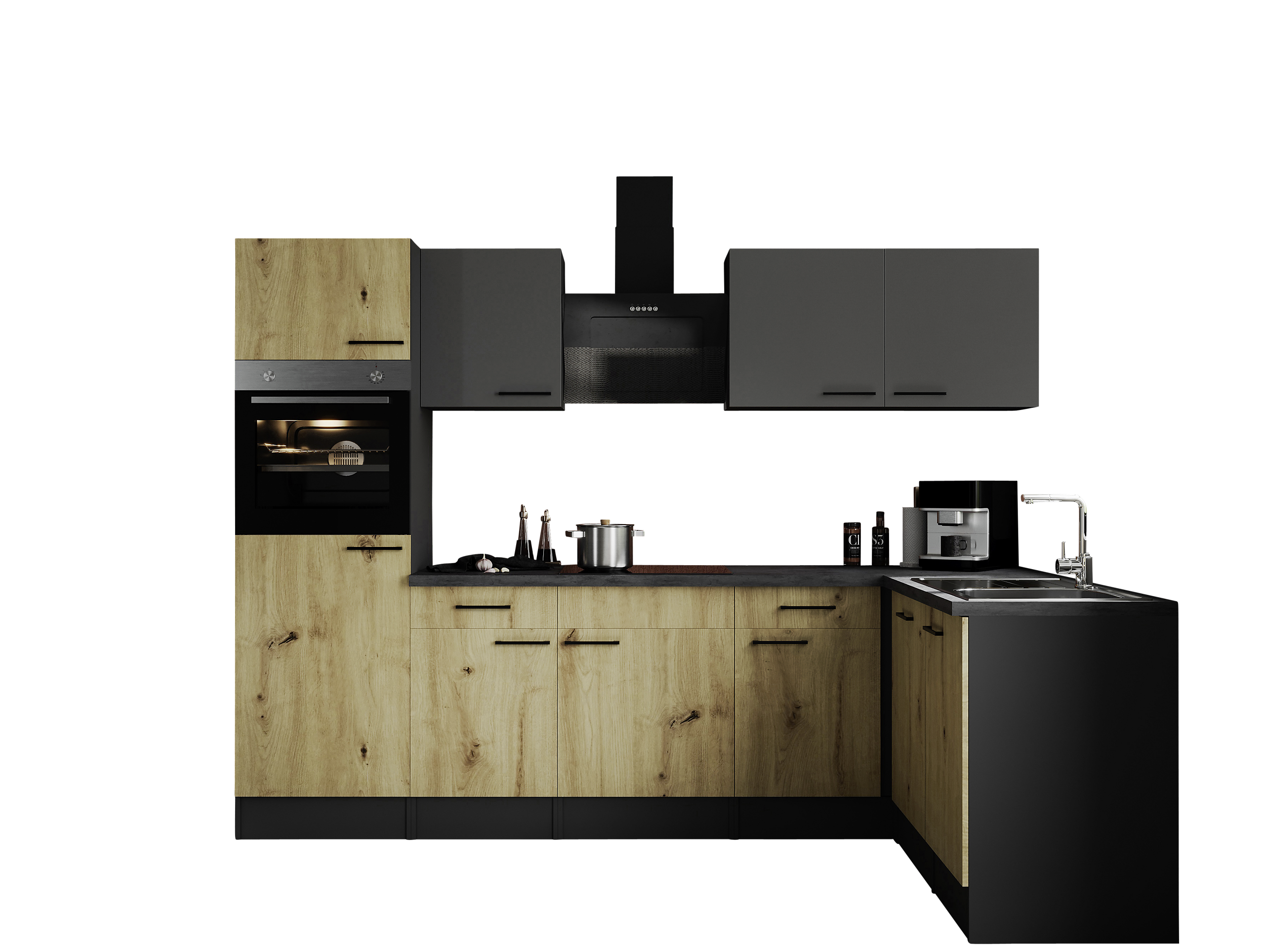 Winkelküche Oliver B/H/T: ca. 280x205x172 cm