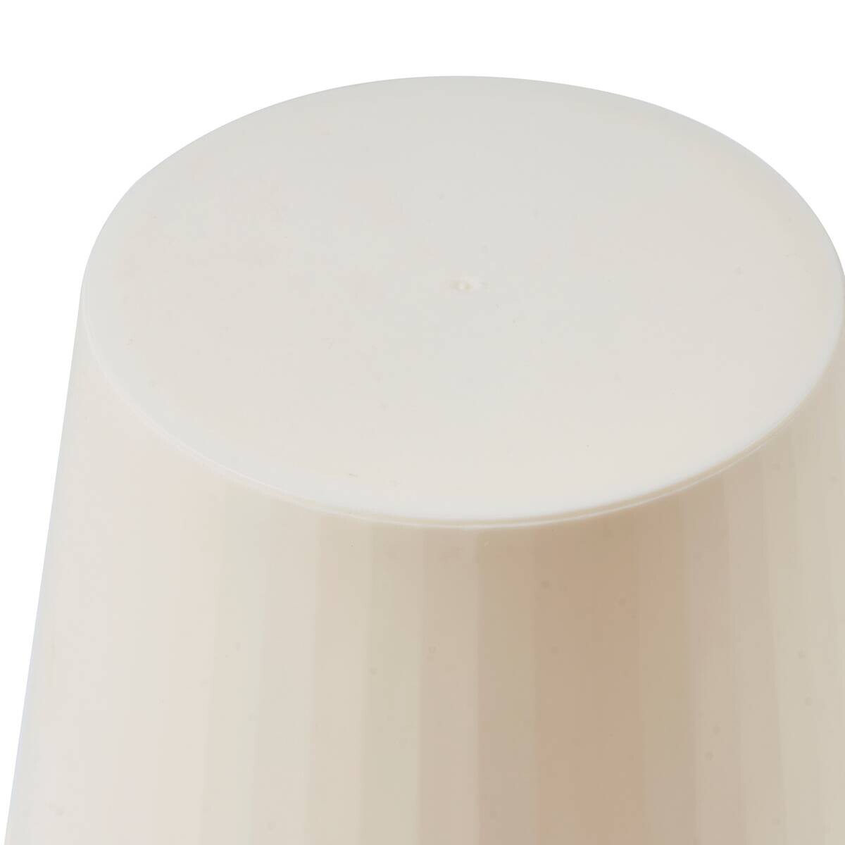 POCOline Tischleuchte Louie beige Kunststoff H/D: ca. 24x16 cm E14 1 Brennstellen