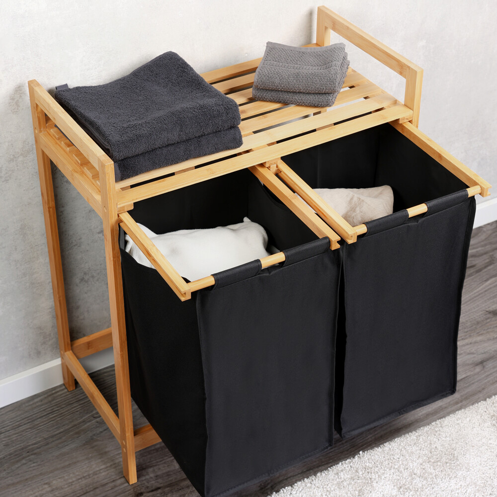 Kesper Wäschesammler natur Polyester B/H/L: ca. 33x73x64 cm