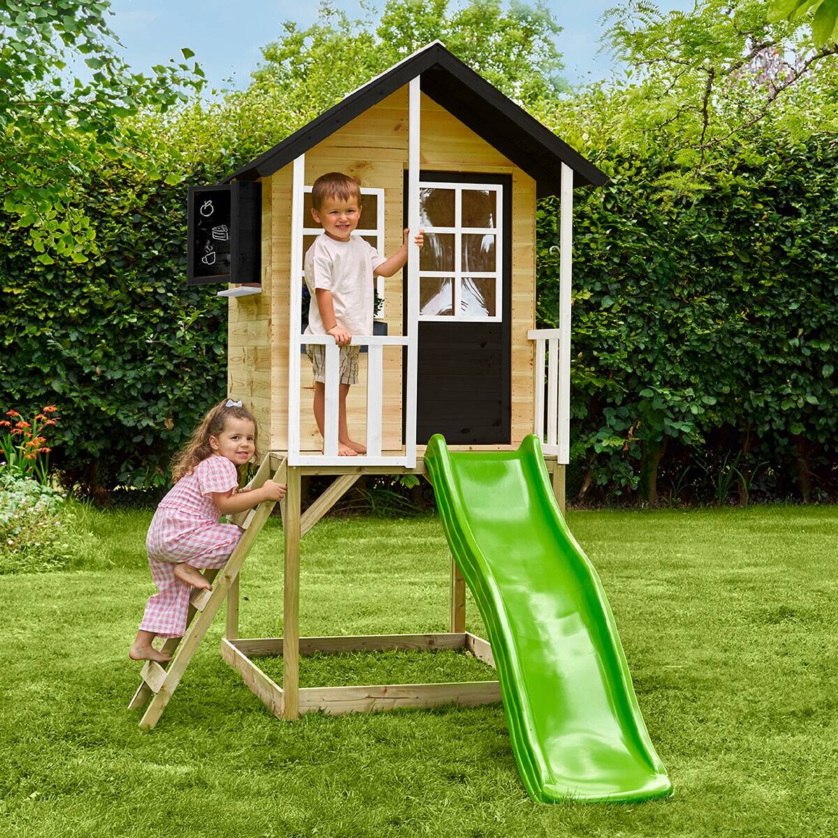 Zwerkules Spielhaus Holli weiß B/H/L: ca. 148x224x270 cm