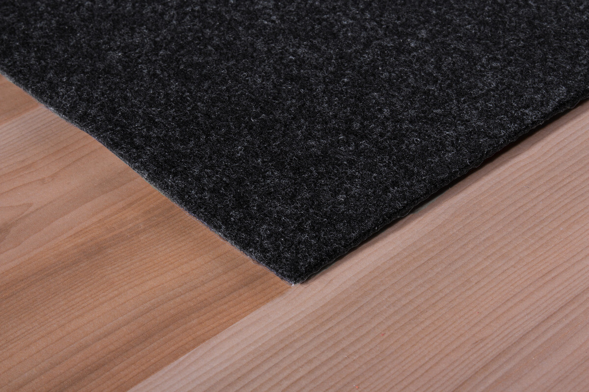 Teppichfliese Filz anthrazit B/L: ca. 40x40 cm pro Stück