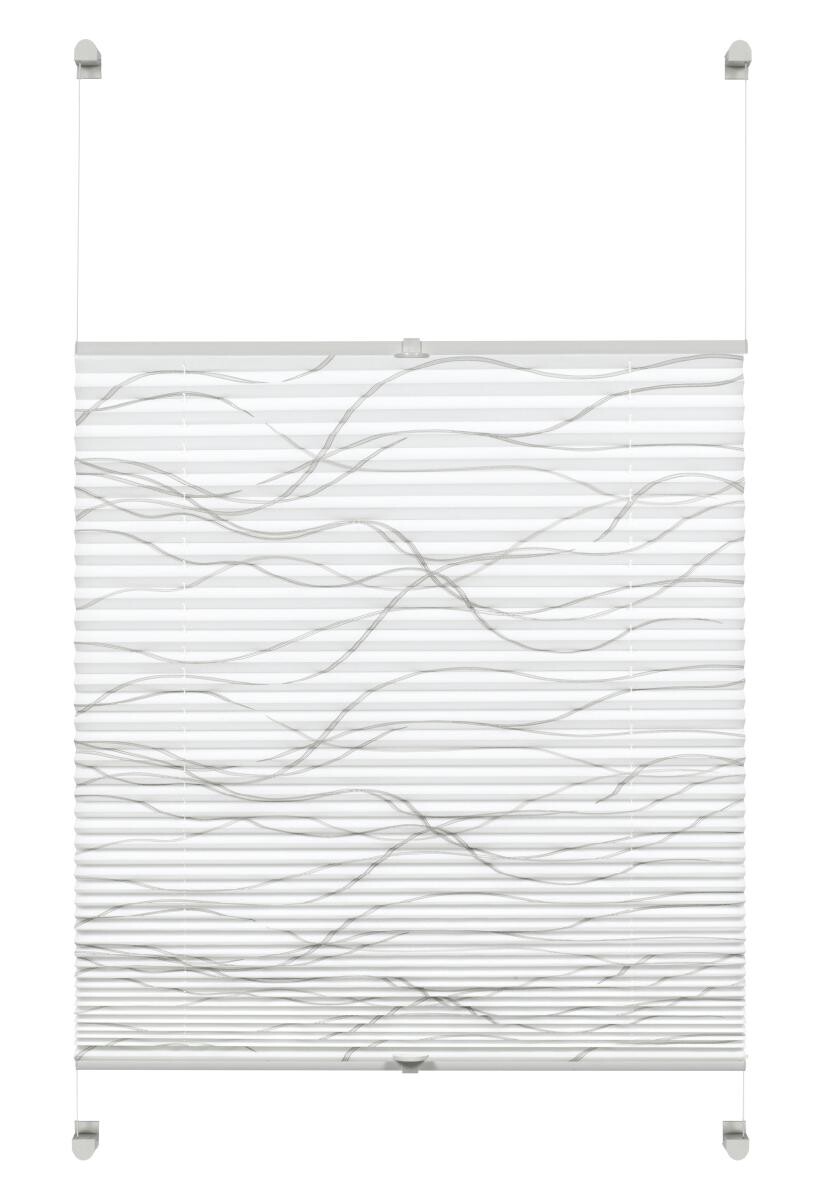 Boviva Spannplissee Welle weiß B/L: ca. 60x130 cm