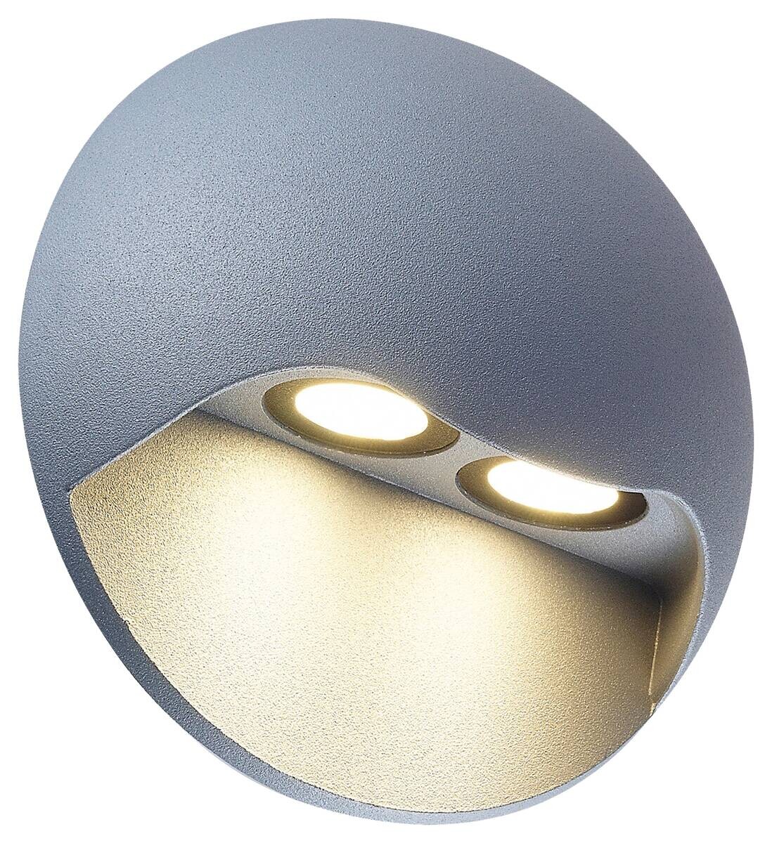 LED-Außenwandleuchte 1148859 weiß H/D: ca. 6,8x13 cm