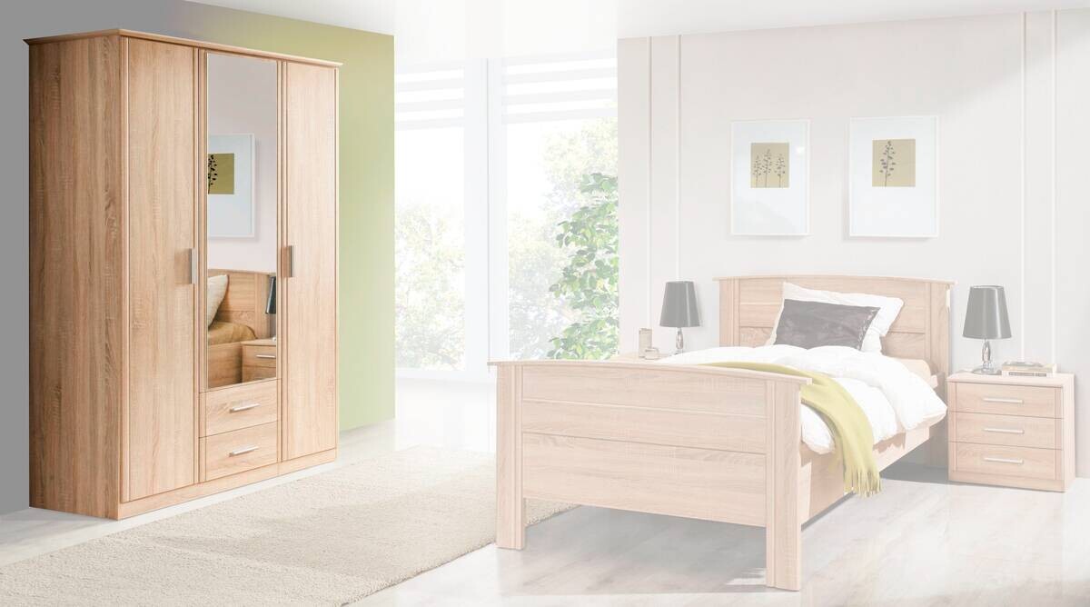 Kleiderschrank Eiche Sonoma Nachbildung B/H/T: ca. 139,2x200,8x59,6 cm